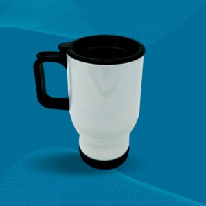Termo taza de auto blanco paquete