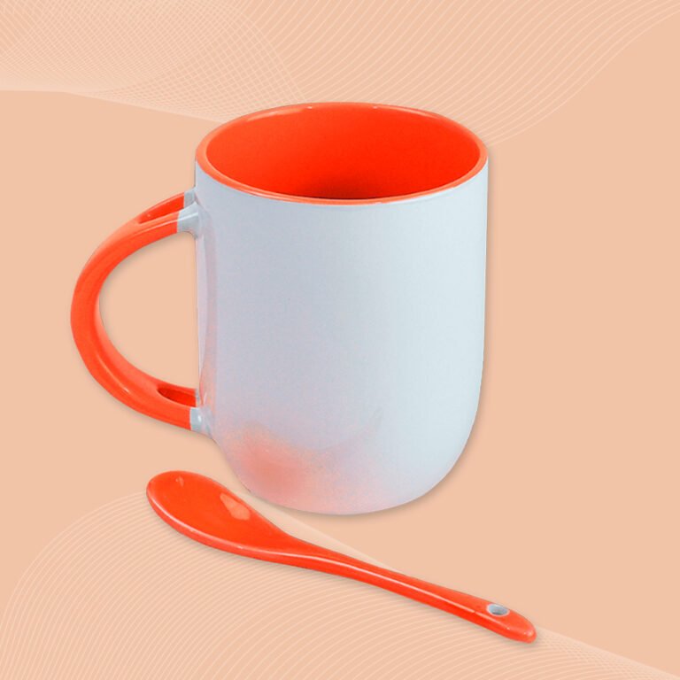 Taza Cuchara Naranja