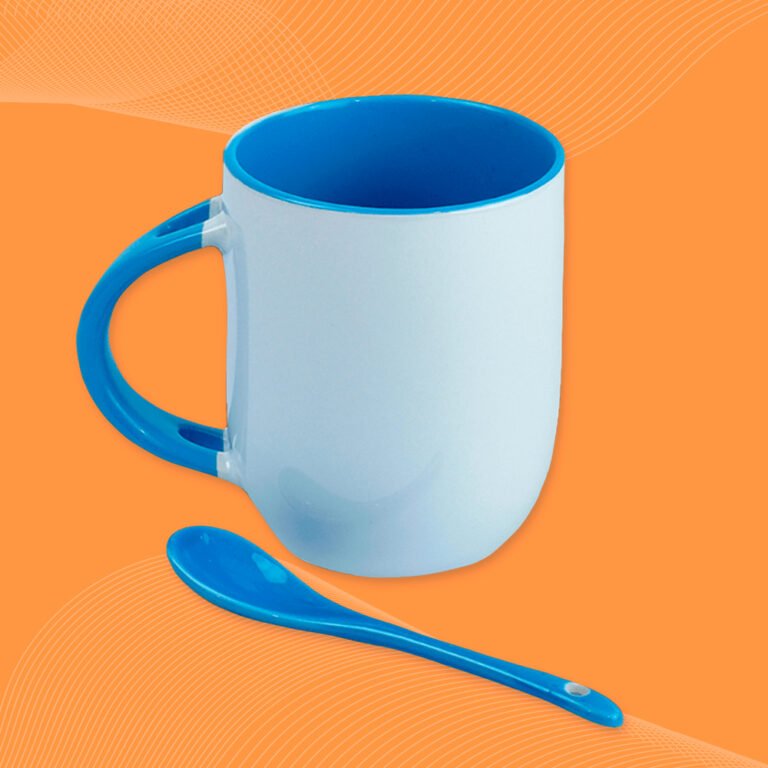 Taza Cuchara Azul