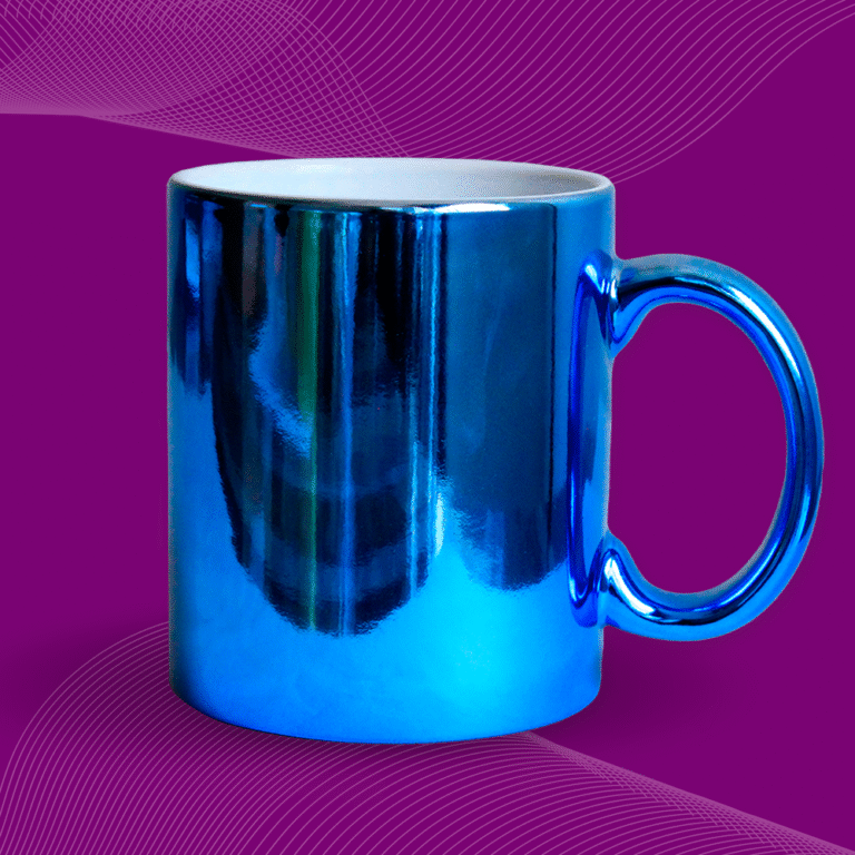 TAZA ESPEJO AZUL