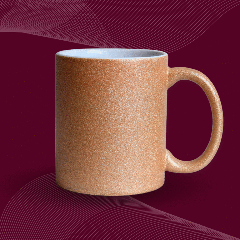 TAZA GLITTER ORO CLARO