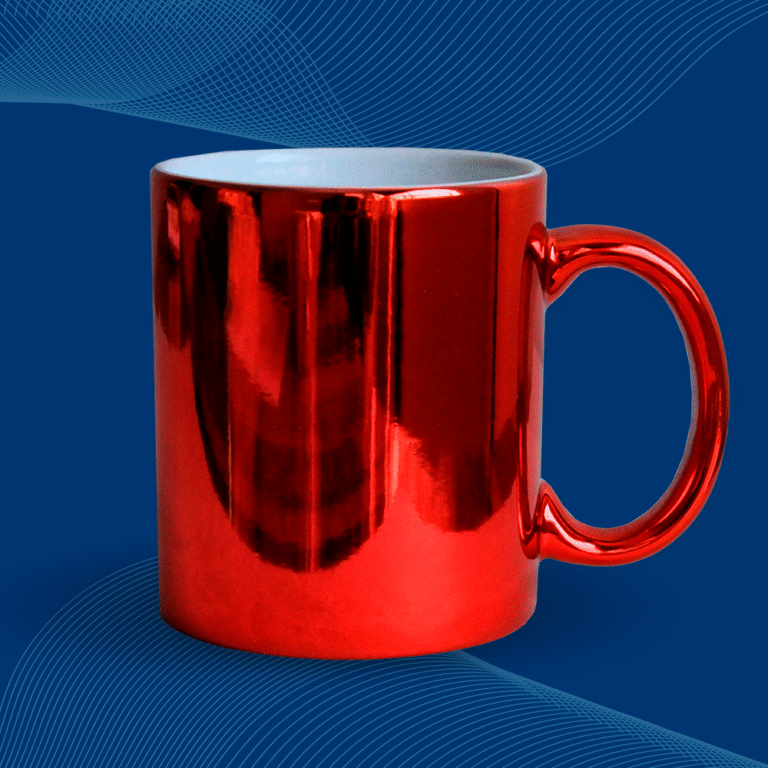taza espejo roja