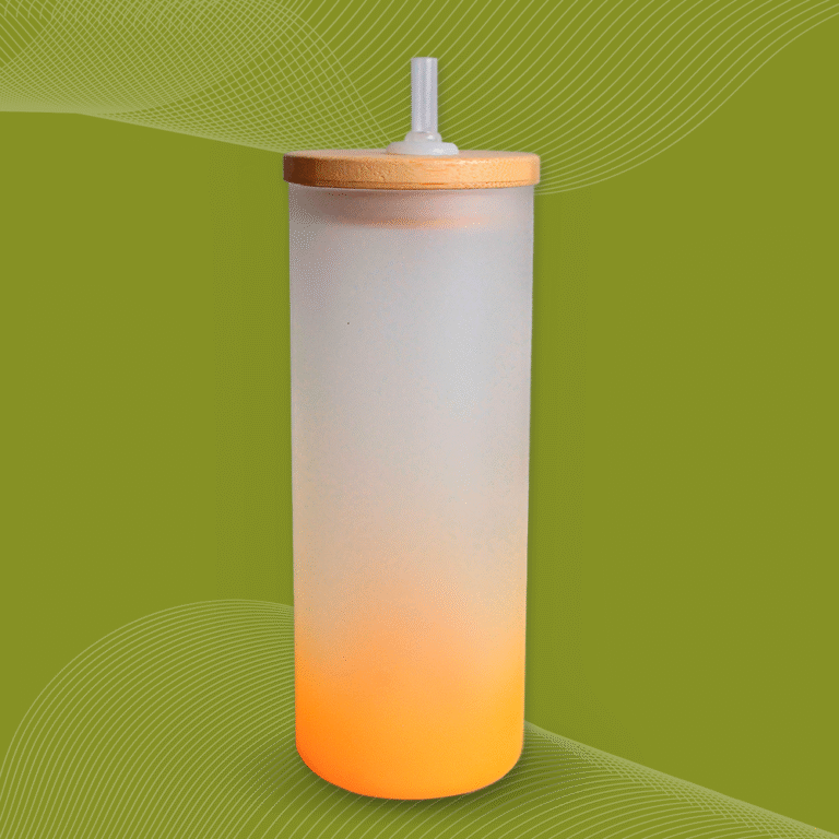 vaso grande naranja