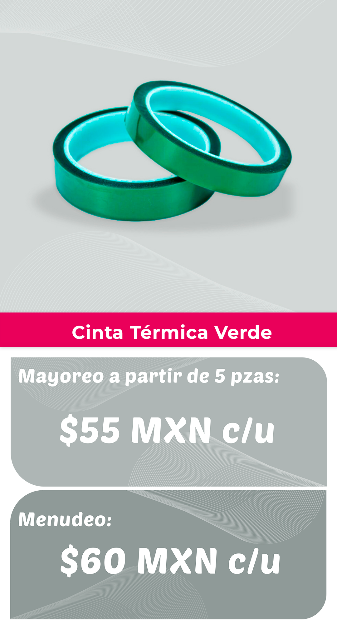 Cinta termica verde