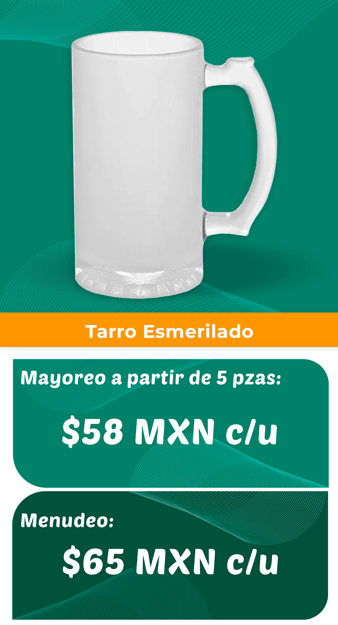 Tarro esmerilado