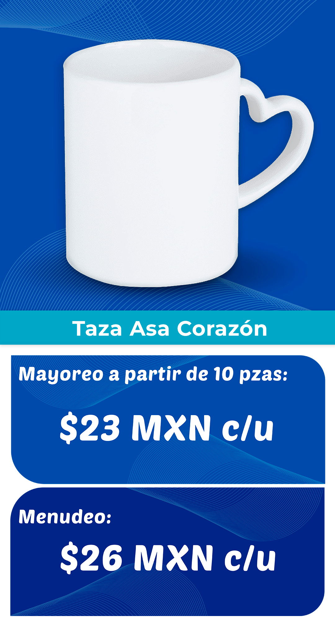 Taza asa corazon