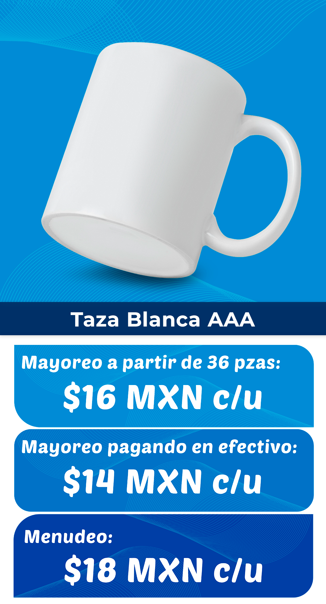 Taza blanca aaa