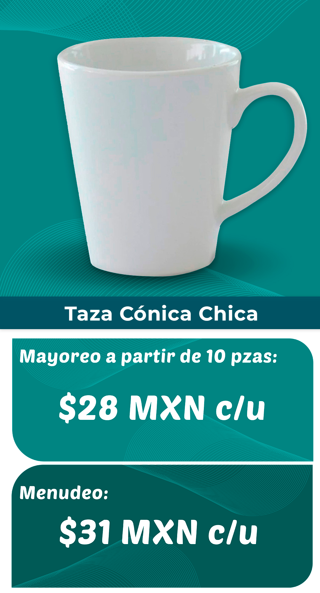 Taza conica chica