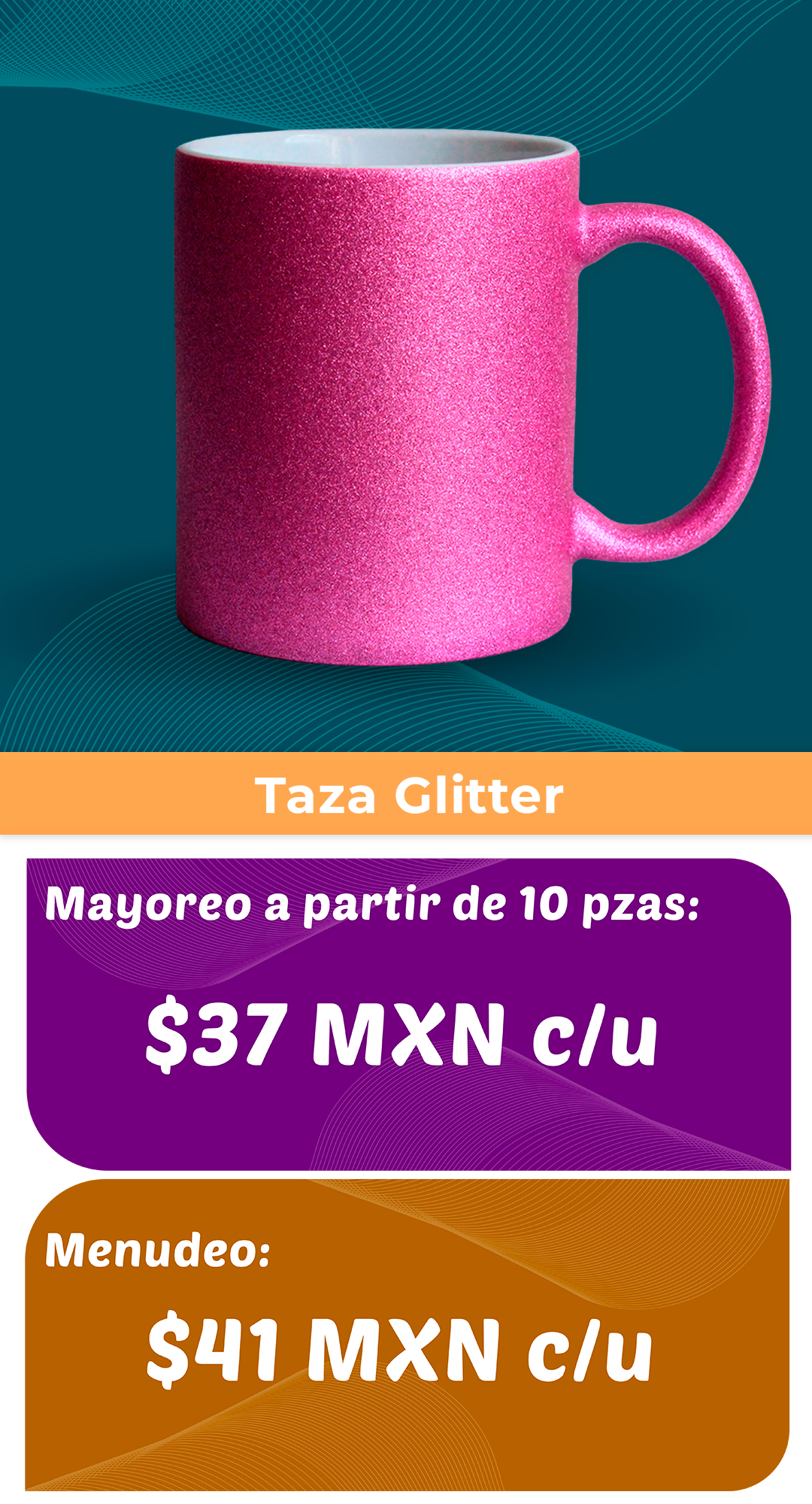 Taza glitter 3