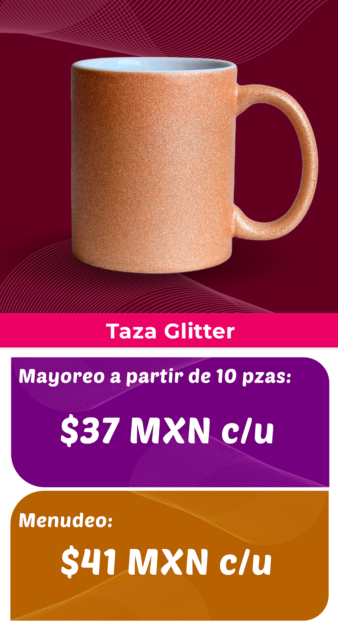 Taza glitter 4