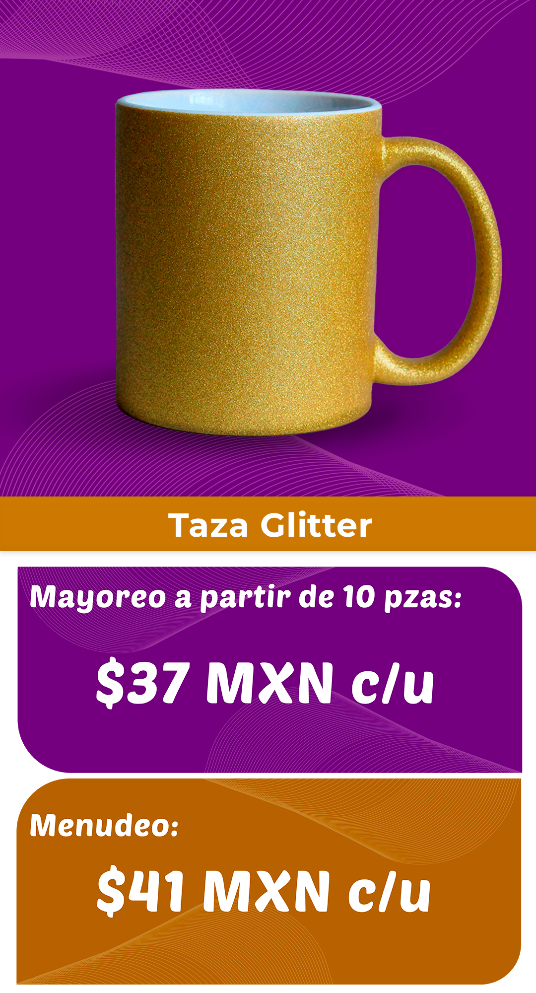 Taza glitter 5