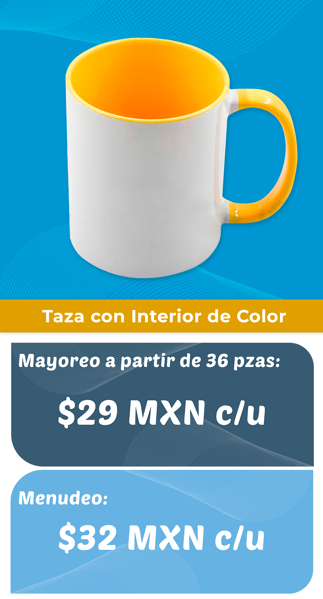 Taza interior color