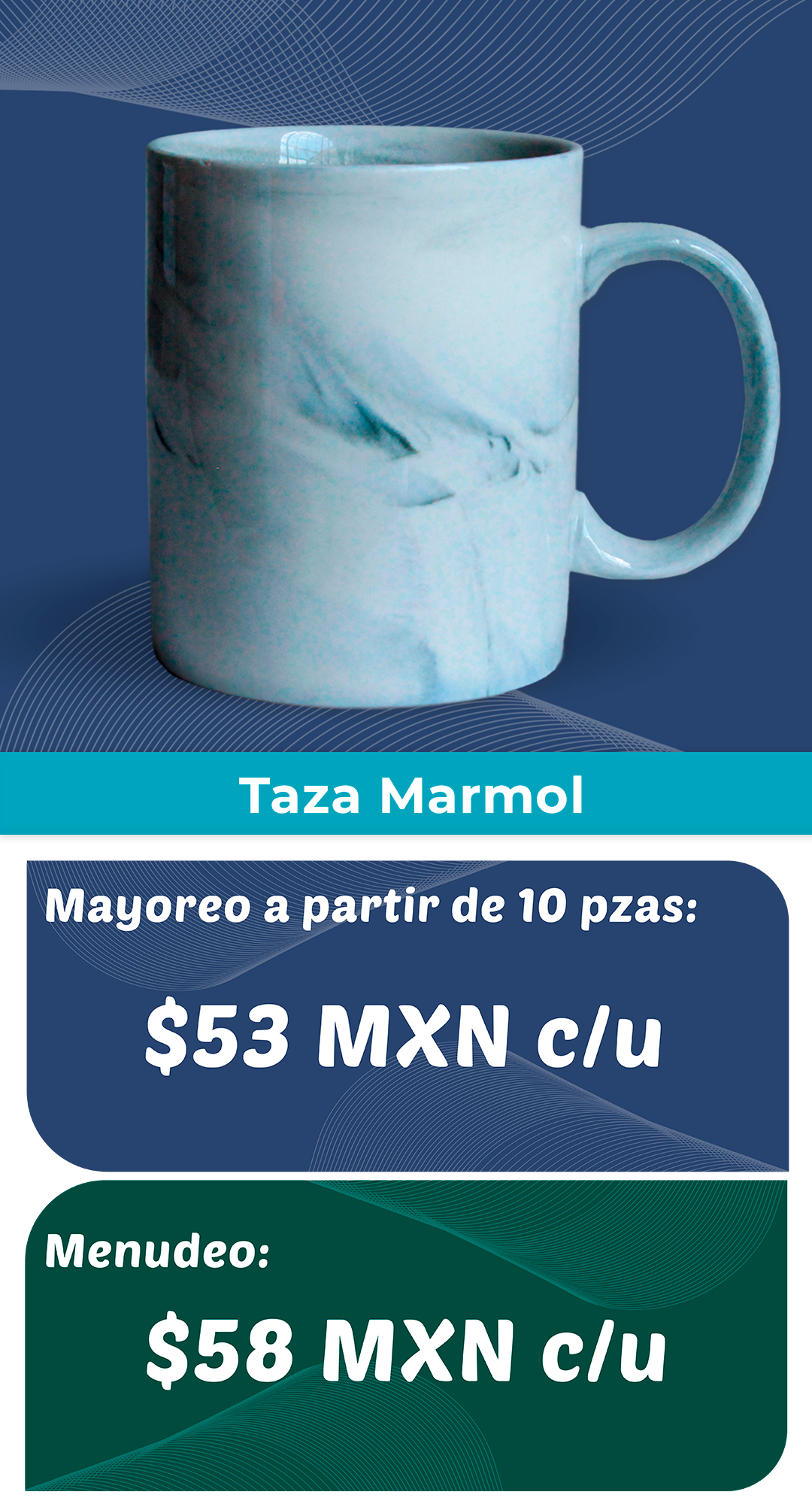 Taza marmol