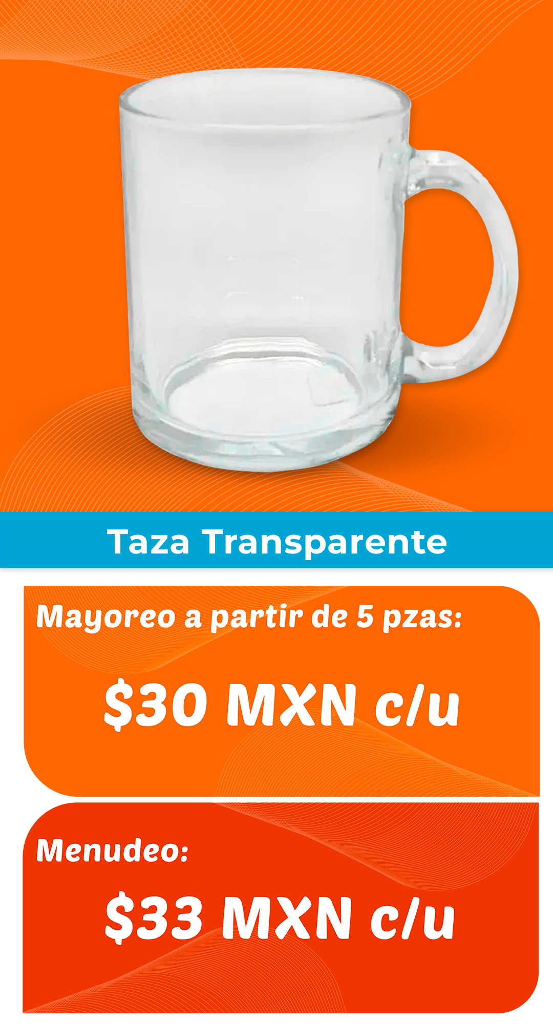 Taza transparente