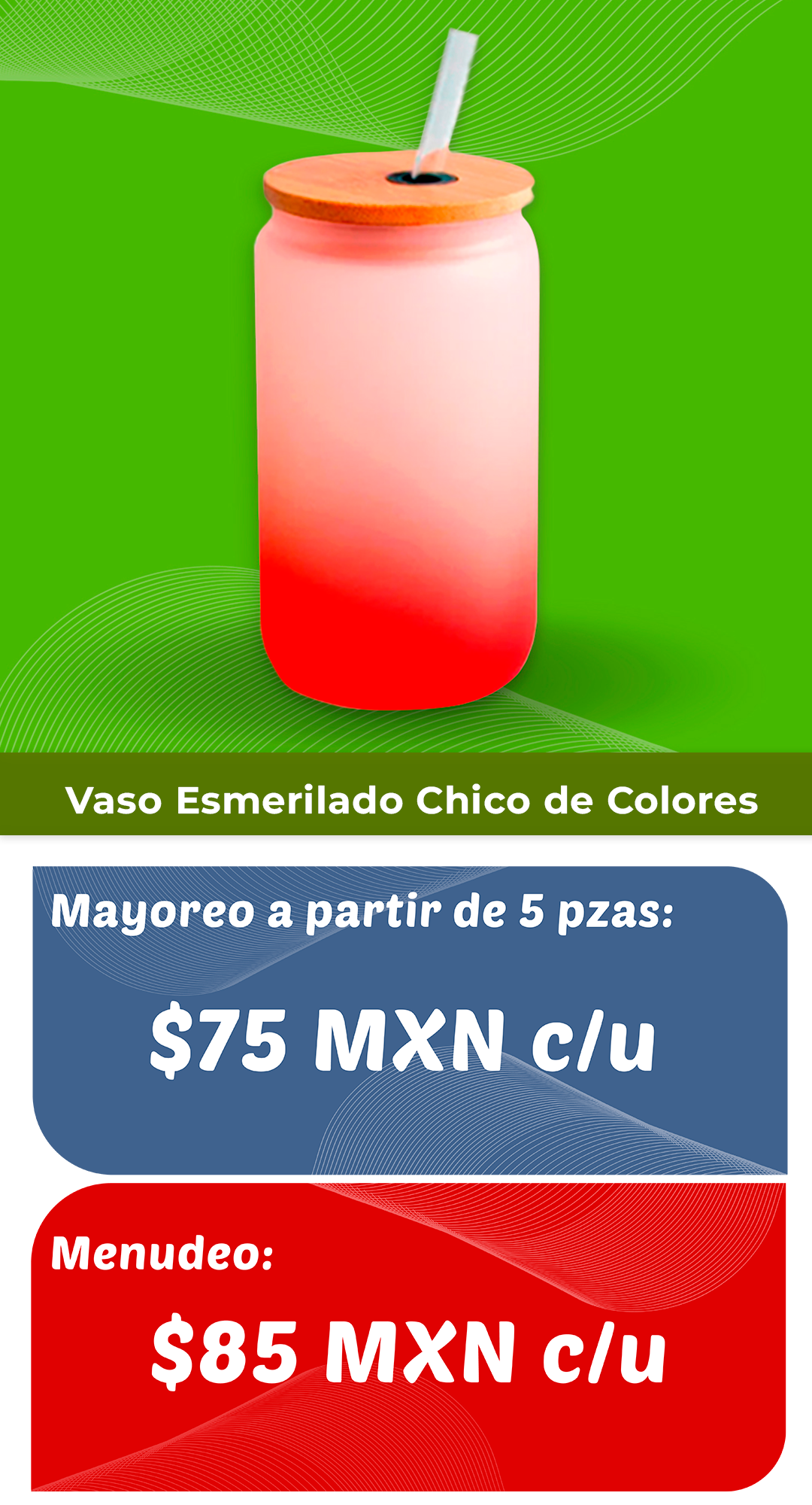 Vaso chico colores 2