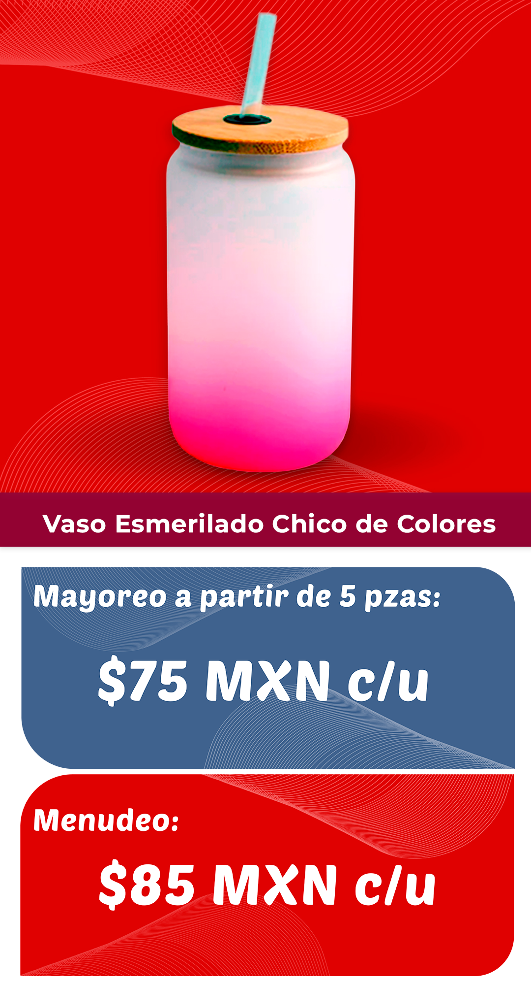 Vaso chico colores 3