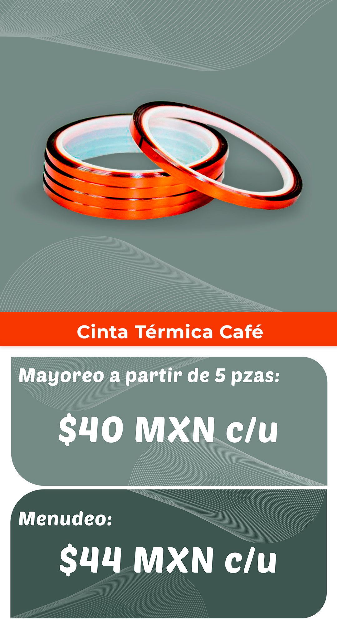 cinta termica cafe