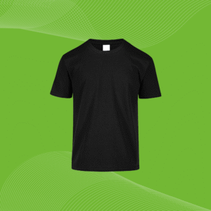 Playera algodón negra