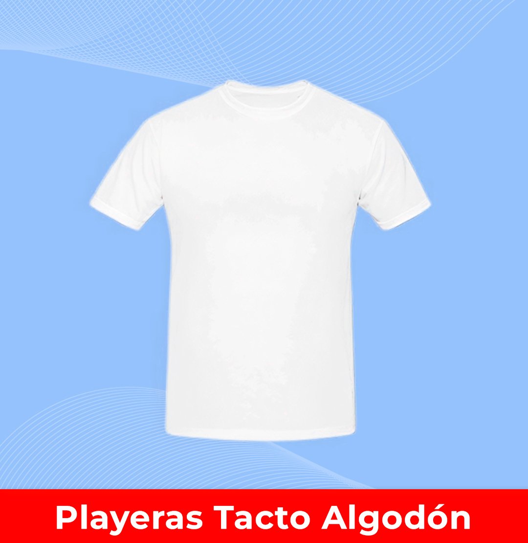 playera tacto algodon a
