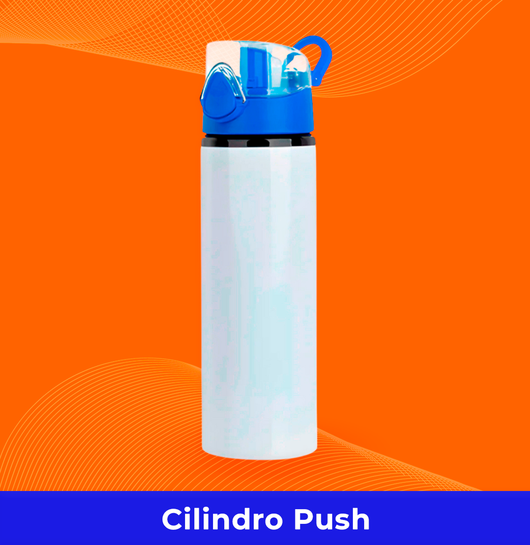Cilindro push azul m