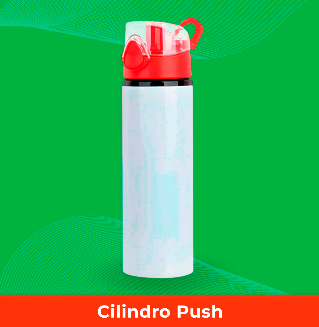 Cilindro push rojo