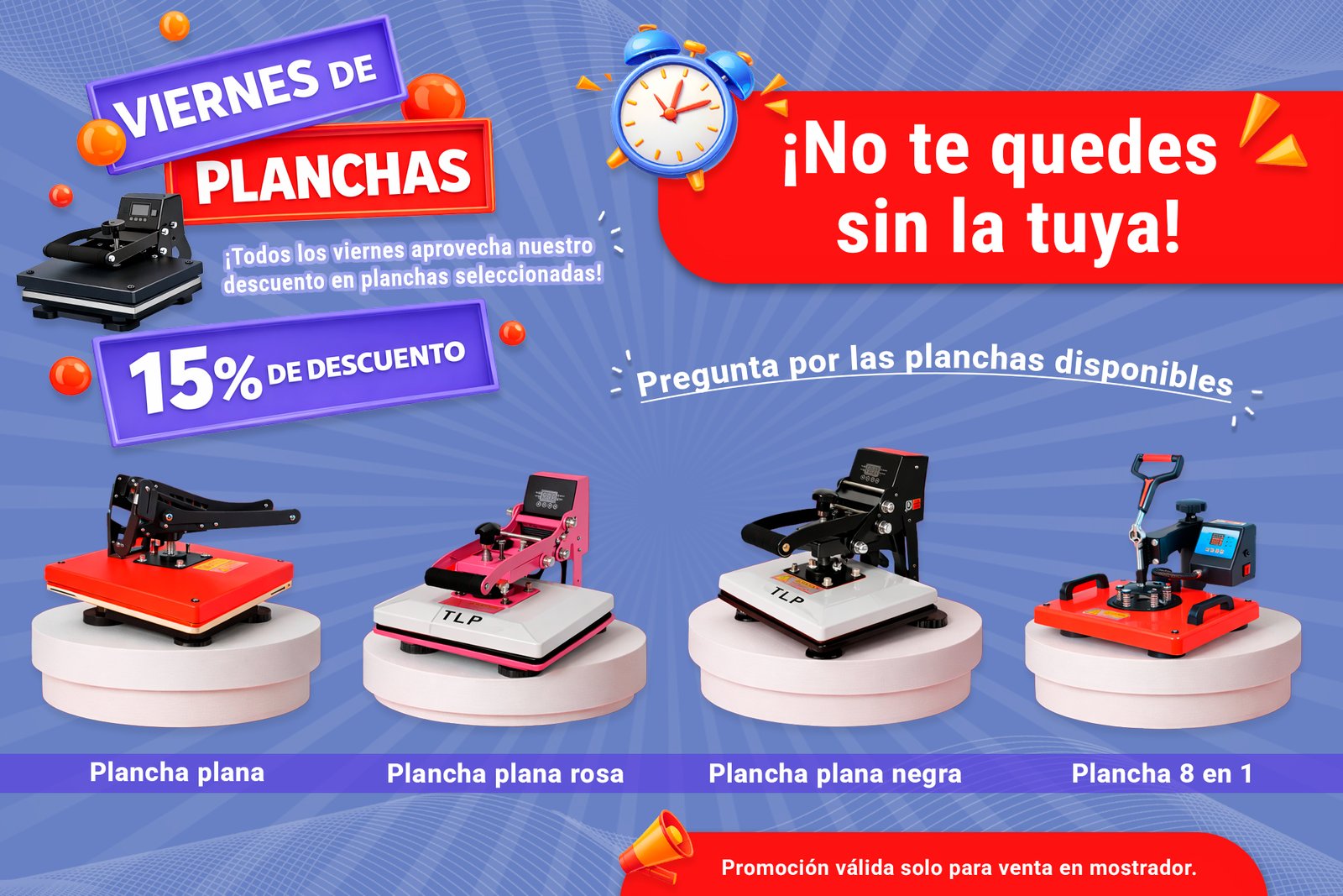Descuento planchas