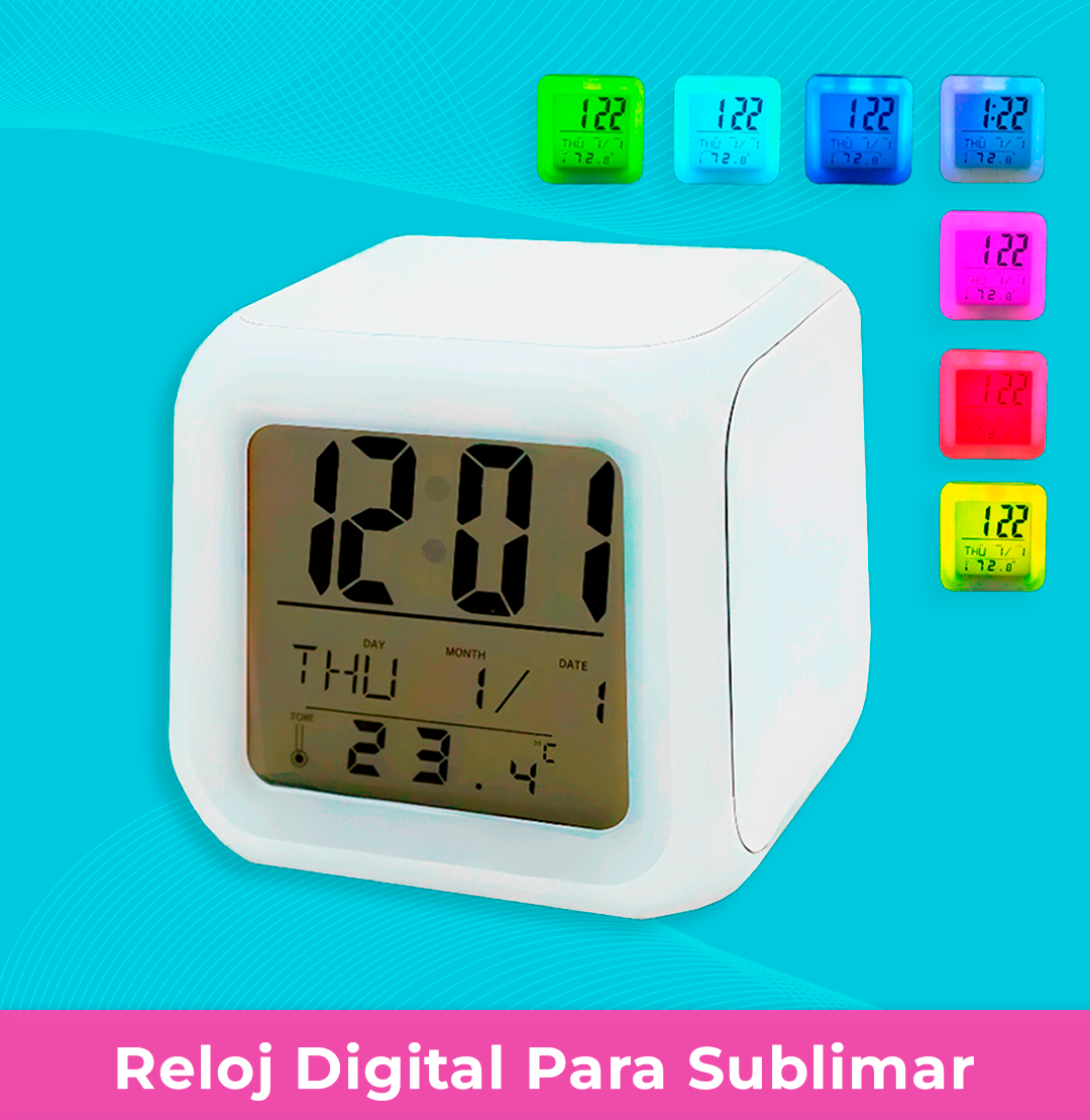 Reloj digital para sublimar