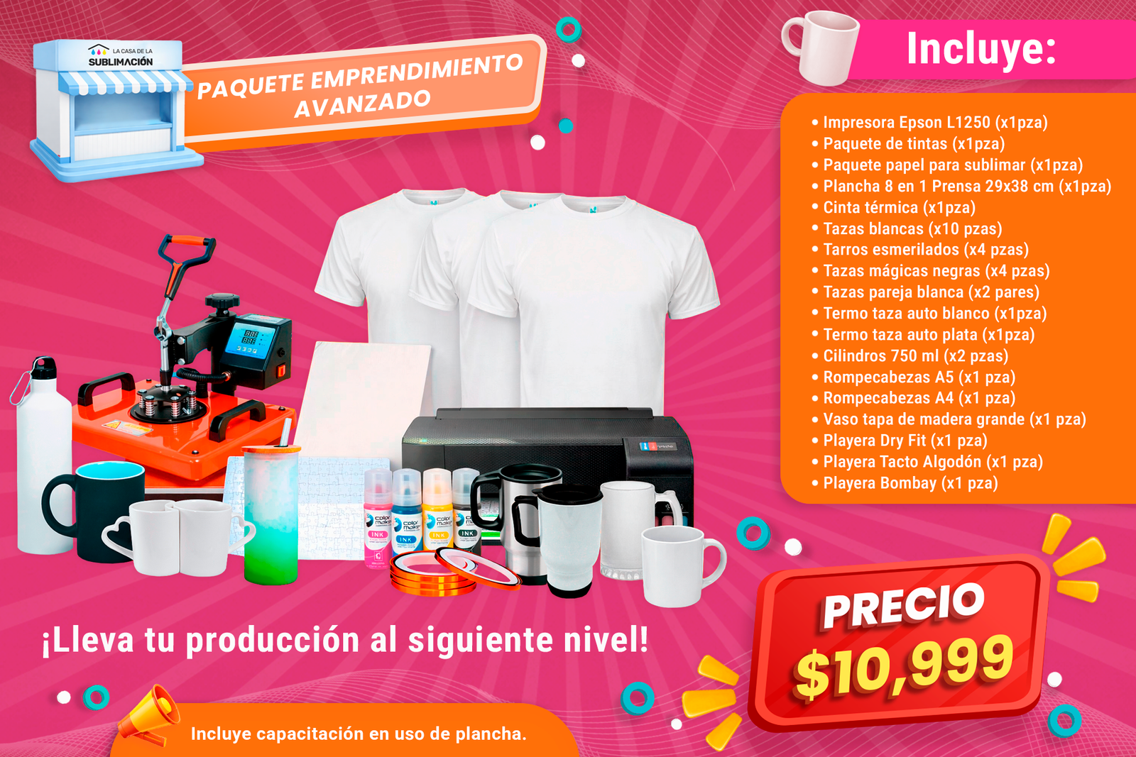 Paquete avanzadoplancha medidas